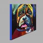 Hand-Painted Abstract Animal Square,Modern One Panel Canvas Oil Painting For Home Decoration
