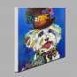 Hand-Painted Abstract Animal Square,Modern One Panel Canvas Oil Painting For Home Decoration