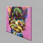 Hand-Painted Abstract Animal Square,Modern One Panel Canvas Oil Painting For Home Decoration