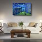 Hand-Painted Abstract Oil Painting Canvas Van Gogh repro Starry Night Over Rhone Home Deco one Pan