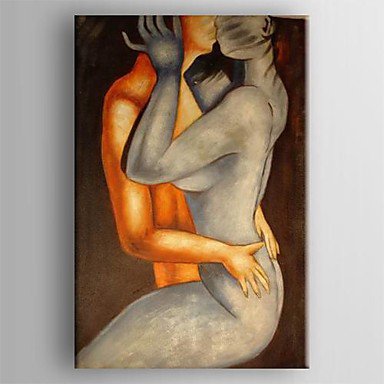 Hand-Painted Abstract One Panel Canvas Oil Painting For Home Decoration