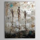 Hand-Painted Abstract Vertical,Classic Traditional One Panel Oil Painting For Home Decoration
