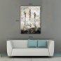 Hand-Painted Abstract Vertical,Classic Traditional One Panel Oil Painting For Home Decoration