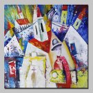 Hand Painted Castle Famous Oil Paintings On Canvas Modern Wall Art Picture With Stretched Frame Re