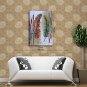 Hand-Painted Abstract Beautiful Feather Modern One Panel Canvas Oil Painting For Home Decoration