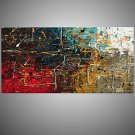 IARTS Single Contemporary Abstract Paintings Handmade Colorful  Wall Art Series Modern Canvas Fabr