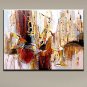 Hand-Painted Party Show Abstract Landscape HorizontalModern European Style One Panel Oil Painting
