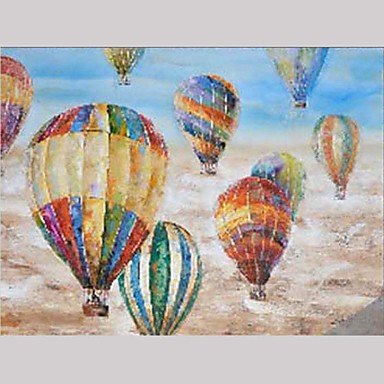 Hand-Painted Abstract Landscape HorizontalModern European Style One Panel Oil Painting For Home De