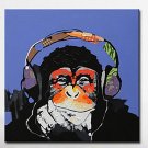 Modern Abstract Animal Oil Painting Monkey Sitting Room Adornment Canvas Art Hand Painted Monkey L