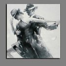 Hand Painted Modern Abstract Figure Painting Passionate Dancer for Bedroom Decoration Unframed Fig