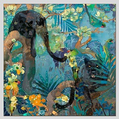 Oil Paintings Abstract Style Canvas Material With Wooden Stretcher Ready To Hang Size70*70CM .