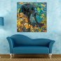 Oil Paintings Abstract Style Canvas Material With Wooden Stretcher Ready To Hang Size70*70CM .