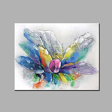Single Modern Abstract Pure Hand Draw Ready To Hang Decorative Abstract Flowers Oil Painting
