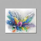 Single Modern Abstract Pure Hand Draw Ready To Hang Decorative Abstract Flowers Oil Painting