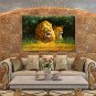 OilPaintingLionStyleCanvasMaterialwithStretchedFrameReadyToHangSIZE60*90CM.