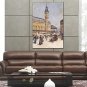 Oil Paintings Abstract Style Canvas Material With Wooden Stretcher Ready To Hang Size60*90CM .