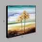 Hand-Painted Abstract Desert Flower Modern One Panel Canvas Oil Painting For Home Decoration