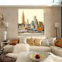 Oil Paintings Abstract Style Canvas Material With Wooden Stretcher Ready To Hang Size70*70CM .