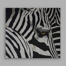 IARTS Hand-Painted Animal Black and White Zebra One Panel Canvas Oil Painting For Home Decoration
