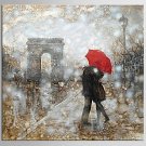Hand-Painted Abstract 100% Hang-Painted Oil Painting,Classic / European Style One Panel Canvas Oil