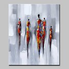 Hand Painted Modern Abstract People Oil Painting On Canvas Wall Art Picture For Wall Decoration Re