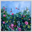 Oil Paintings Abstract Style Canvas Material With Wooden Stretcher Ready To Hang Size70*70CM .