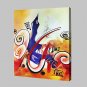 Hand Painted Modern Abstract Music Notation Oil Painting On Canvas Wall Art Pictures For Home Deco