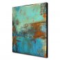 Oil Paintings One Panel Vintage Abstract Blue Color Hand-painted Canvas Ready to Hang