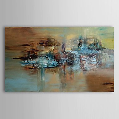 Hand-Painted Abstract One Panel Canvas Oil Painting For Home Decoration