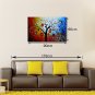 Hand-Painted Abstract Tree Oil Painting on Canvas Unframed
