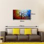 Hand-Painted Abstract Tree Oil Painting on Canvas Unframed