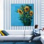 Oil Paintings Abstract Style Canvas Material With Wooden Stretcher Ready To Hang Size70*70CM .