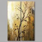 IARTSHand Painted Abstract Oil Painting Set of 2 Wall Art with Stretched Frame  For Home Decoratio