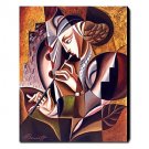 Hand-Painted Abstract / Abstract Portrait One Panel Canvas Oil Painting For Home Decoration