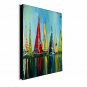 Abstract Seascape Canvas Material Oil Paintings with Stretched Frame Ready To Hang Size 70*70CM