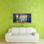 Large Size Hand Painted Modern Abstract Landscape Oil Painting On Canvas Wall Art With Stretched F