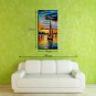 Large Size Hand Painted Modern Abstract Landscape Oil Paintings On Canvas Wall Art With Stretched