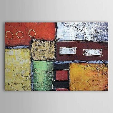 Hand-Painted Abstract One Panel Canvas Oil Painting For Home Decoration
