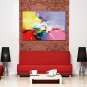 Abstract Style Canvas Material Oil Paintings with Stretched Frame Ready To Hang Size 60*90 CM