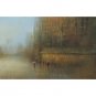 Hand-Painted Abstract Horizontal Modern/Contemporary One Panel Canvas Oil Painting For Home Decora