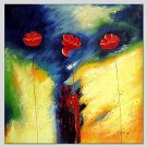 Oil Paintings Abstract Style Canvas Material With Wooden Stretcher Ready To Hang Size 70*70 CM .