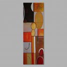 IARTS Modern Abstract Multi-Shape Drawing & Multi-Color Oil Painting On Canvas with Stretched Fram