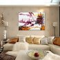 Oil Paintings Abstract Style Canvas Material With Wooden Stretcher Ready To Hang Size55*85CM.