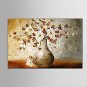 Ready to Hang Stretched Frame Hand-Painted Flower Oil Painting Canvas Wall Art Home Office Decor