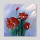 Oil Paintings Flower Style  Canvas Material with Stretched Frame Ready To Hang SIZE60*90CM.