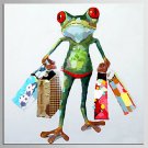 Hand-Painted Abstract / Animal 100% Hang-Painted Oil Painting,Modern / Classic One Panel Canvas Oi