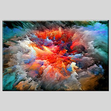 Abstract Style Canvas Material Oil Paintings with Stretched Frame Ready To Hang Size 60*90CM