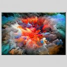 Abstract Style Canvas Material Oil Paintings with Stretched Frame Ready To Hang Size 60*90CM