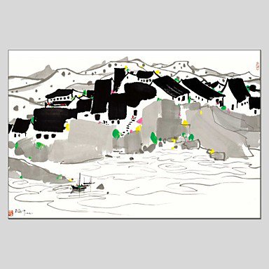 Abstract Style Canvas Material Oil Paintings with Stretched Frame Ready To Hang Size 60*90 CM