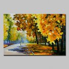 Hand Painted Knife Landscape Oil Painting On Canvas Modern Abstract Wall Art Picture For Home Deco